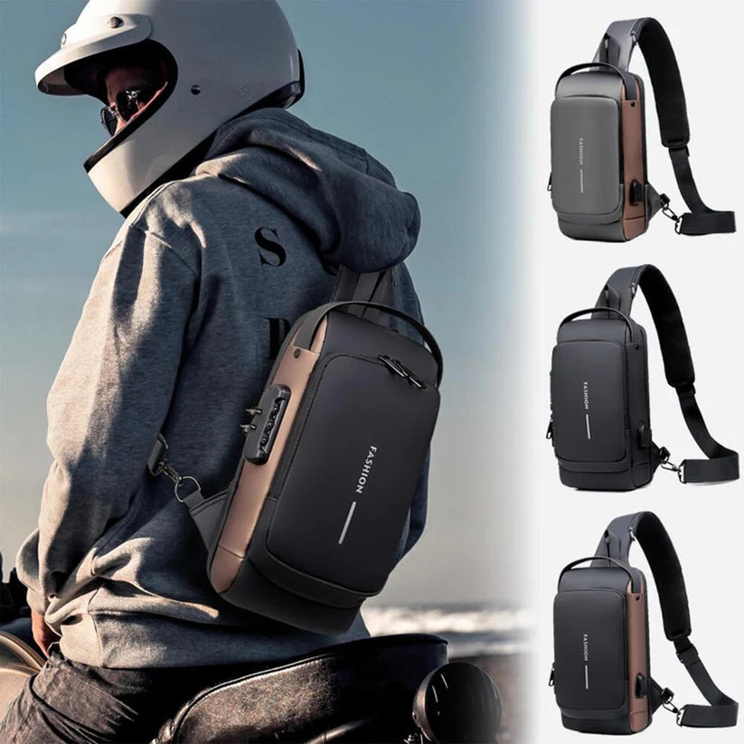 BOLSO ANTIRROBO DEPORTIVO CON CARGA USB "TANKER BOX"