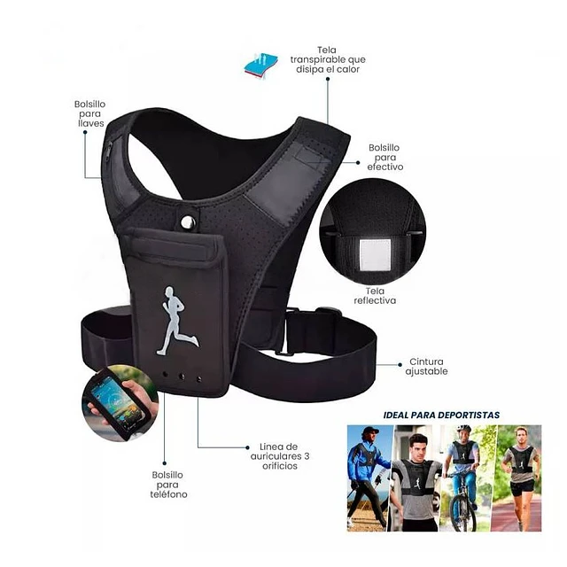 Chaleco deportivo para correr " RUNNING FLY"